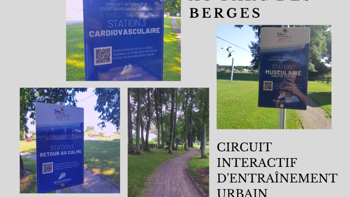 Nouveau circuit interactif d'entraînement urbain au Parc des berges