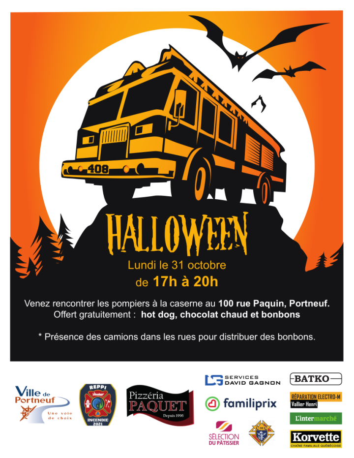 Halloween avec les Pompiers